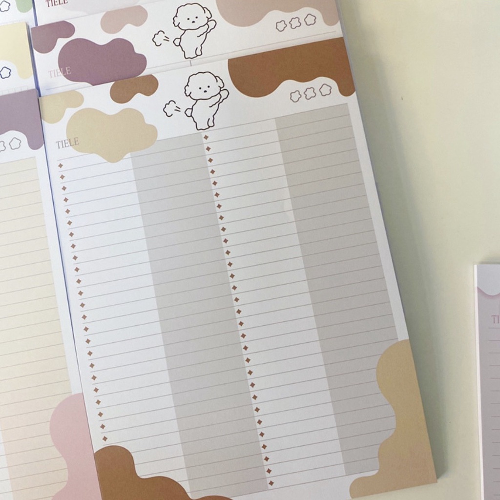 Giấy note ghi bài B5 hình gấu