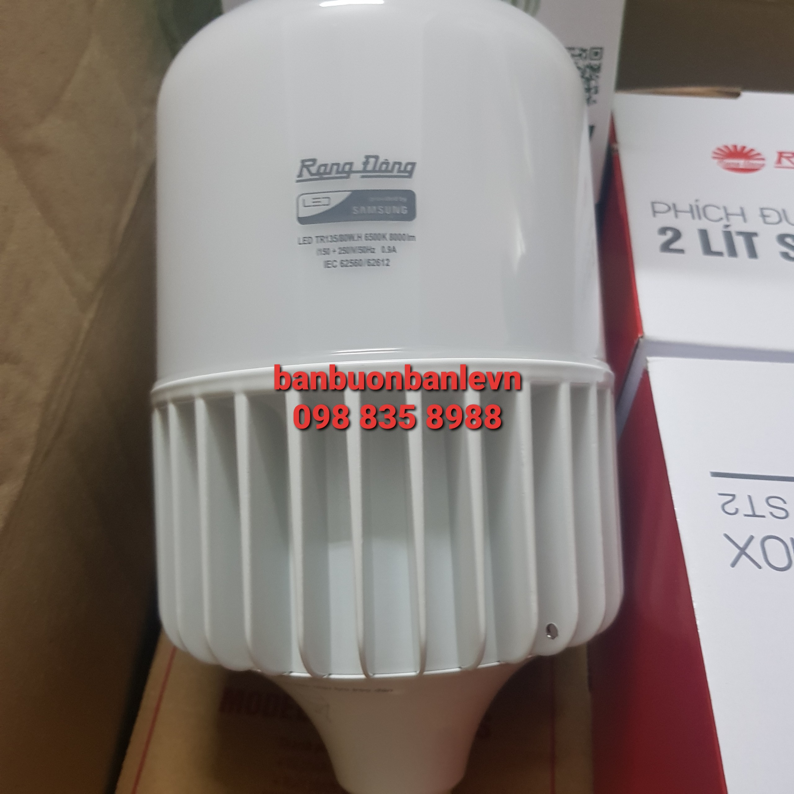 Bóng đèn LED trụ  Rạng Đông 80w