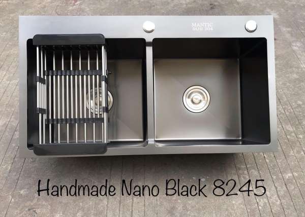 Chậu Rửa Bát Korea Nano Black 8245