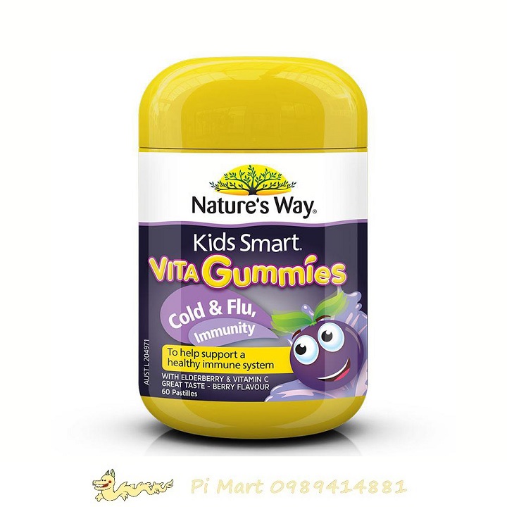Nature's Way Kids Smart Vita Gummies Cold & Flu 60's