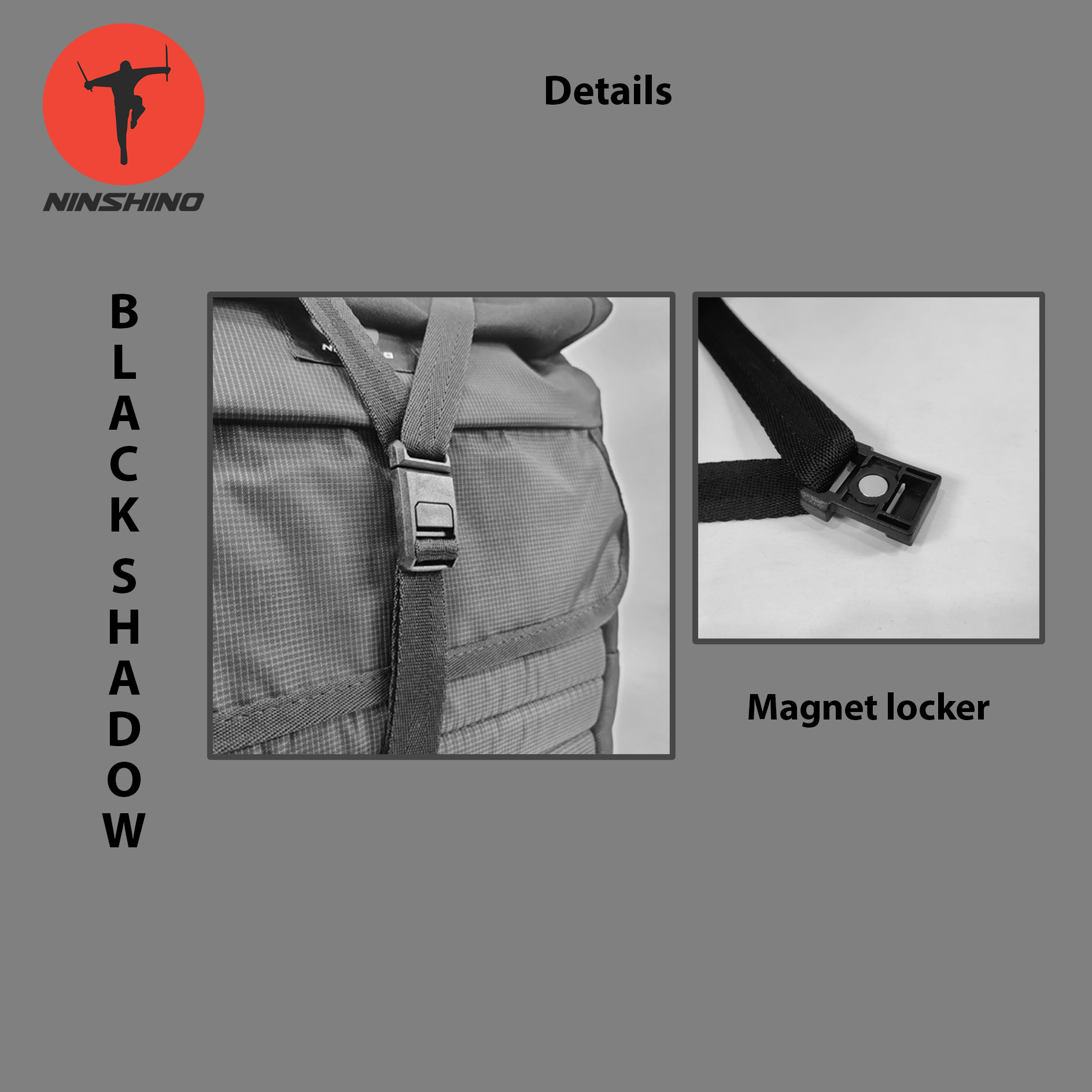 Ninshino Black Shadow Backpack