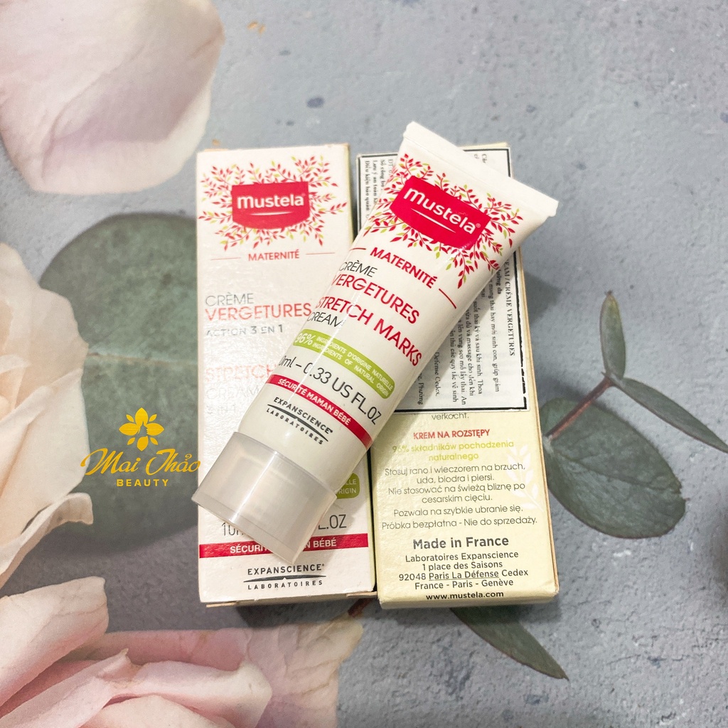 Kem ngăn ngừa rạn da cho mẹ bầu mustela 10ml