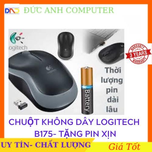 Chuột Logitech B175 | Top bán chạy Lazada Shopee Sendo Tiki 30 ✹◊ Chuột Không Dây✨Free Ship ✨ Chuột Không Dây LOGITECH B175- Độ Nhạy Cao- Chính Hãng DIGIWORLD - Bảo Hành 12 Tháng