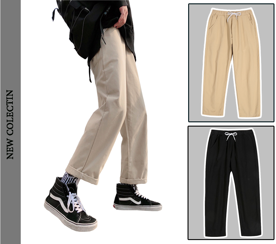 Quần Nam Kaki Basic Dáng Baggy Trơn Màu Phong Cách Trẻ Trung Thời Trang Yodi QUAN NAM 060V5