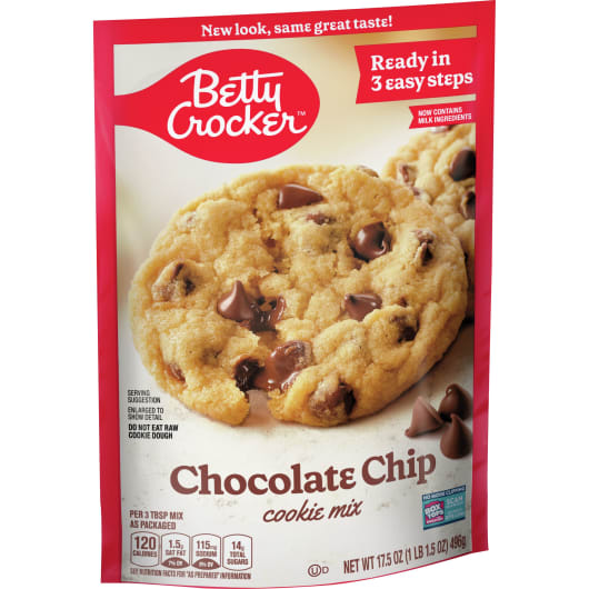 Bột Làm Bánh Cookie Pha Sẵn Betty Crocker Chocolate Chip Cookie Mix (Gói 496gr, 17.5 Oz.) - USA
