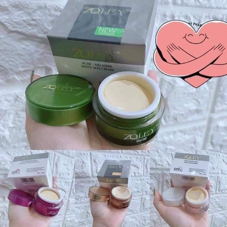 [HCM]Kem face zoley 10gam  ( trắng  tím vàng xanh )