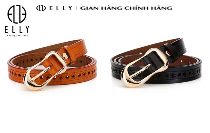 [Brand Day] Dây lưng nữ cao cấp da thật ELLY – ED23