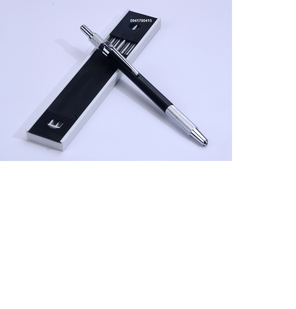 [HCM]Bút chì bấm + 12 ruột HB 2.0mm