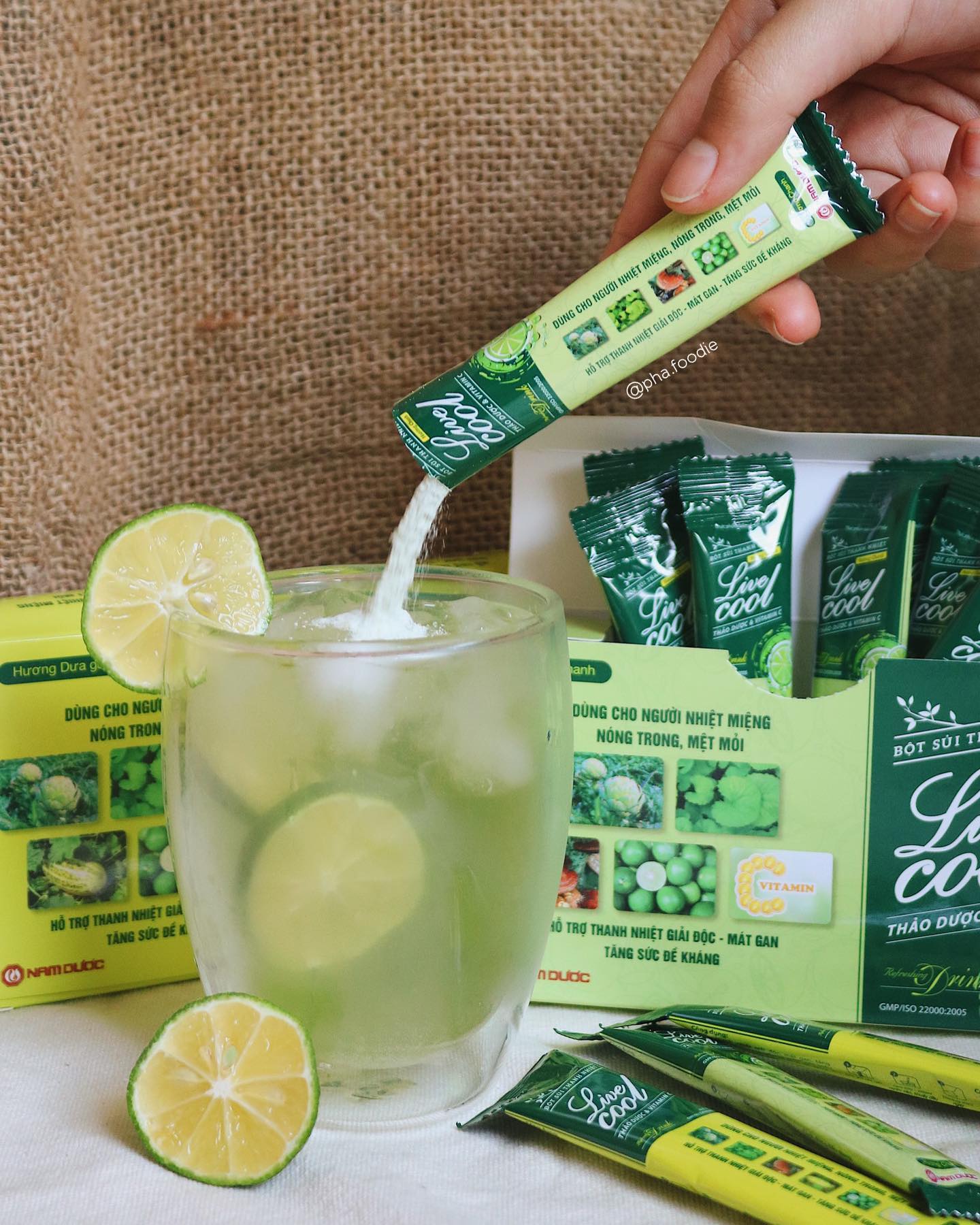 Bột sủi thanh nhiệt LIVECOOL Nam Dược (Hộp 10 gói) [livercool, live cool, liver cool]