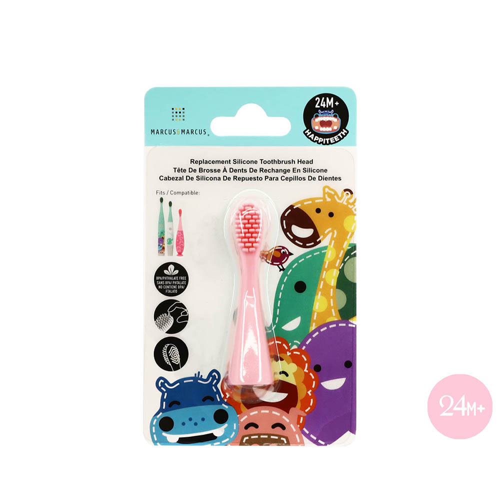 Đầu Bàn Chải Silicon Thay Thế Cho Bé Marcus & Marcus - Hồng