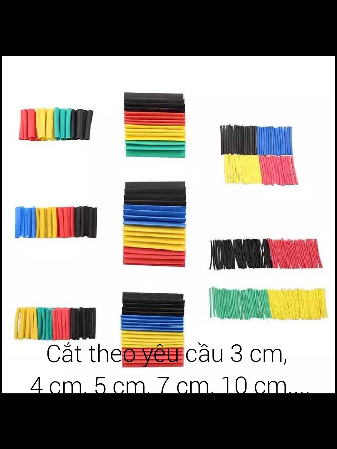 [HCM]250 ống gen co nhiệt phi 3mm dài 30mm.