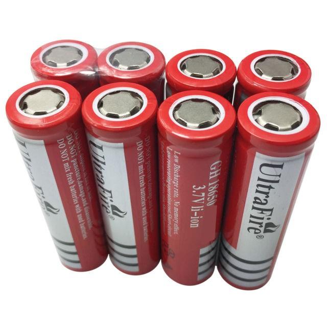 Pin sạc 18650 3.7v 3800MAh đầu bằng