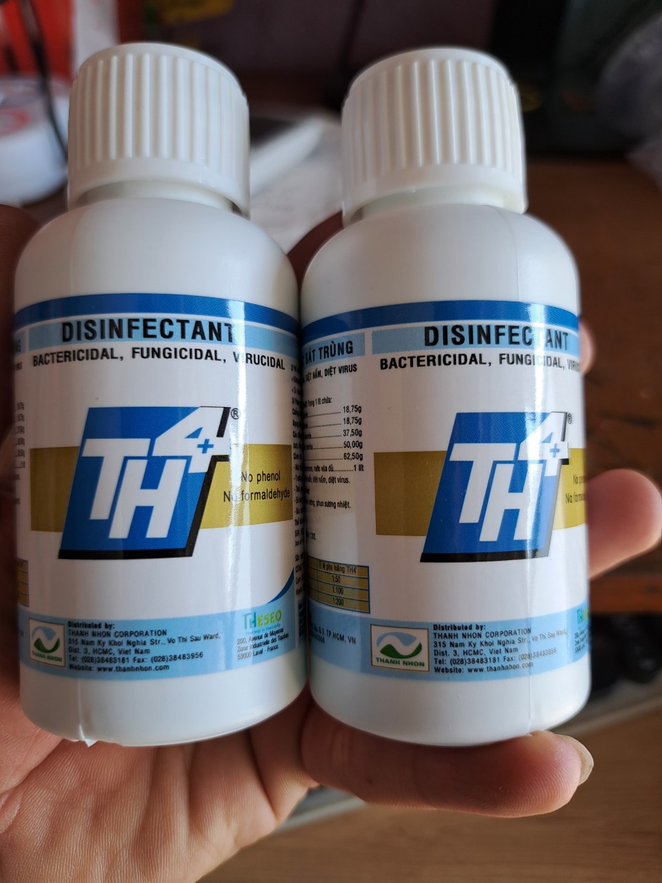 Dung dịch sát khuẩn TH4, sát khuẩn chuồng trại gà, thỏ, vịt heo, chuột và dụng cụ chăm sóc dung tích 100ml