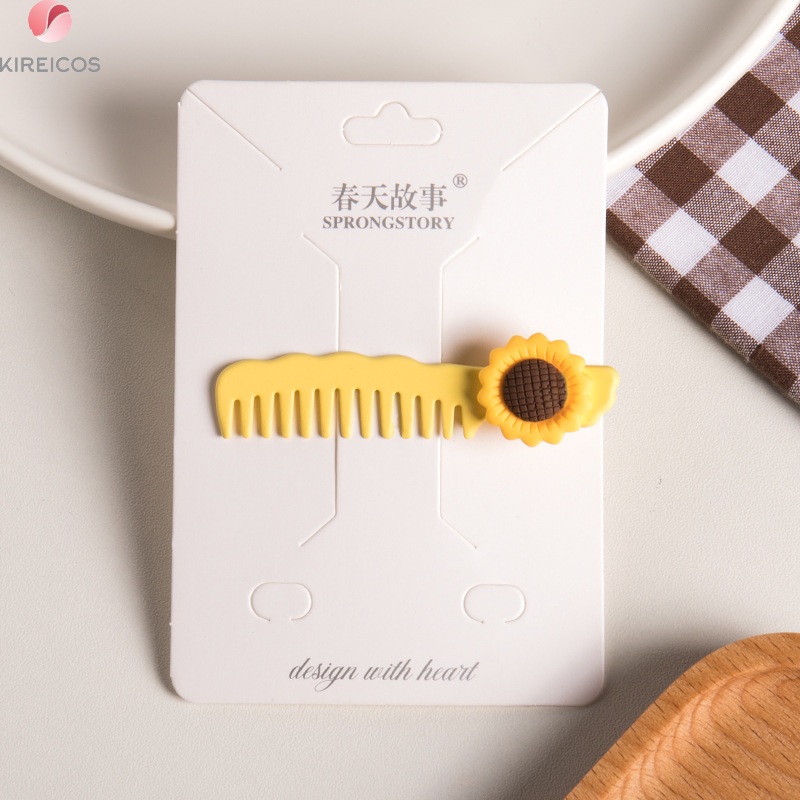 [HCM]Kẹp Tóc Mái Lược Hoa Mai Siêu Xinh - kireicos
