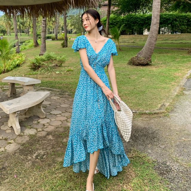 Maxi Đi Biển Hở Lưng ( Ảnh Thật Cuối Trang )
