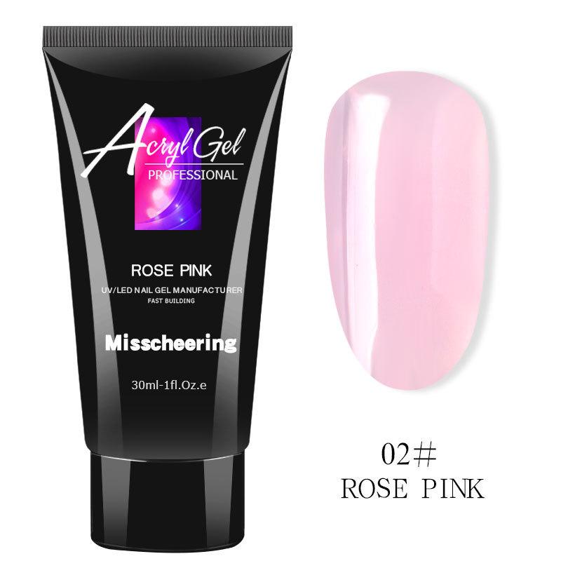 Gel gôm đắp móng gel (poly gel) Misscheering tuýp lớn 30ml