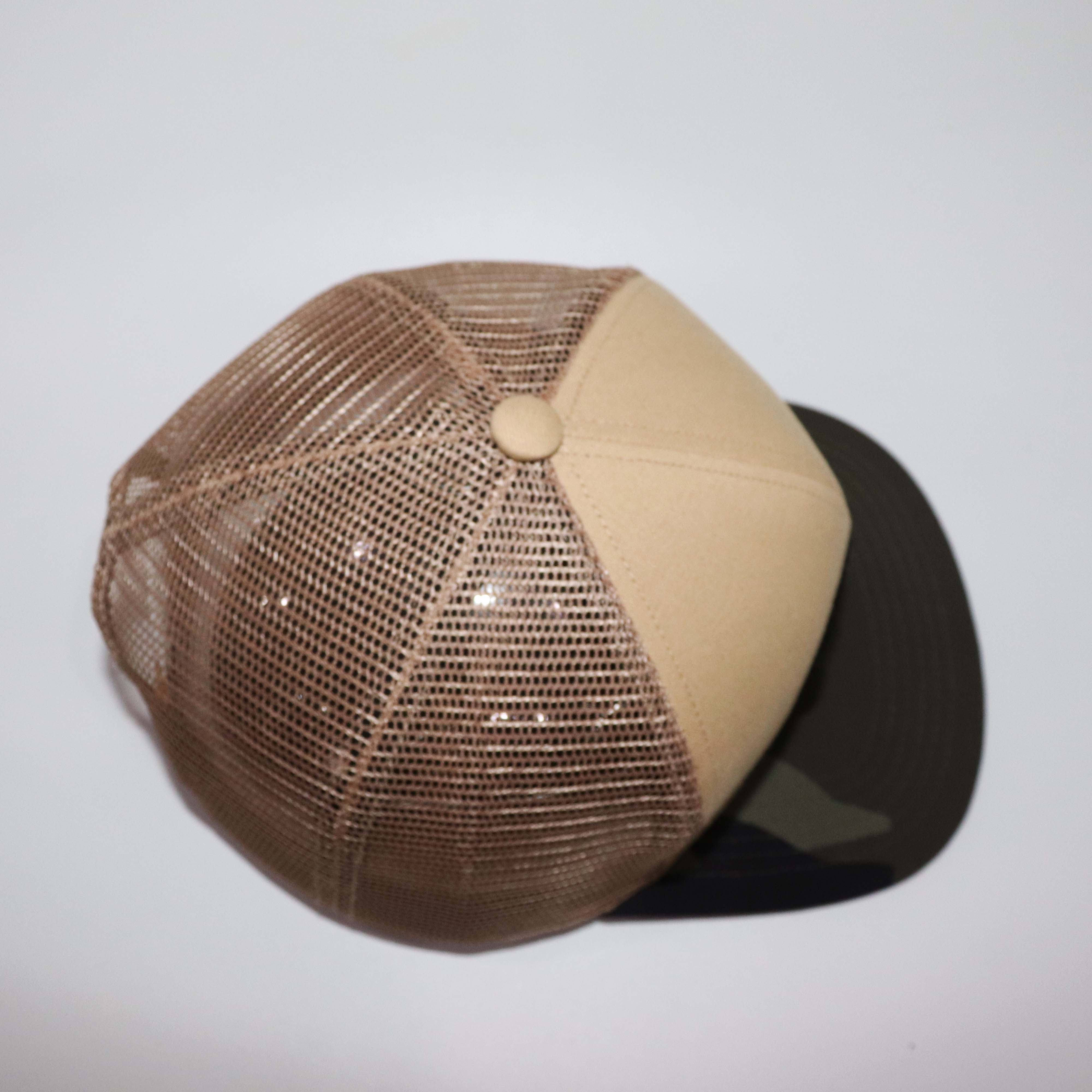 Mũ Snapback NHS BrixtonCamo Lưới Kem phối Camo.