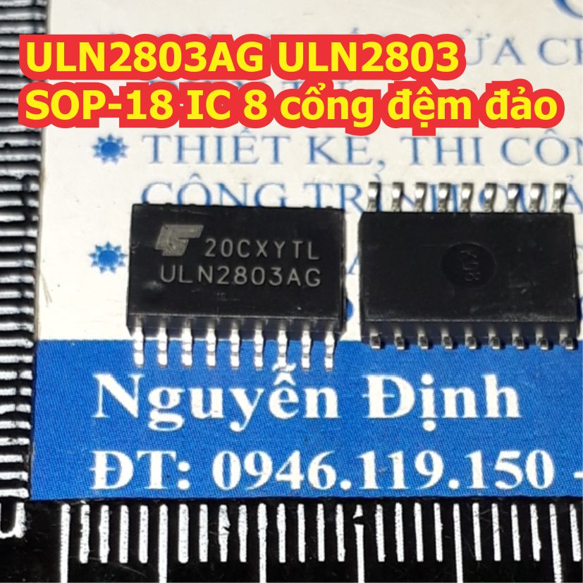 5 con ULN2803AG ULN2803 2803 SOP-18 IC 8 cổng đệm đảo kde1267