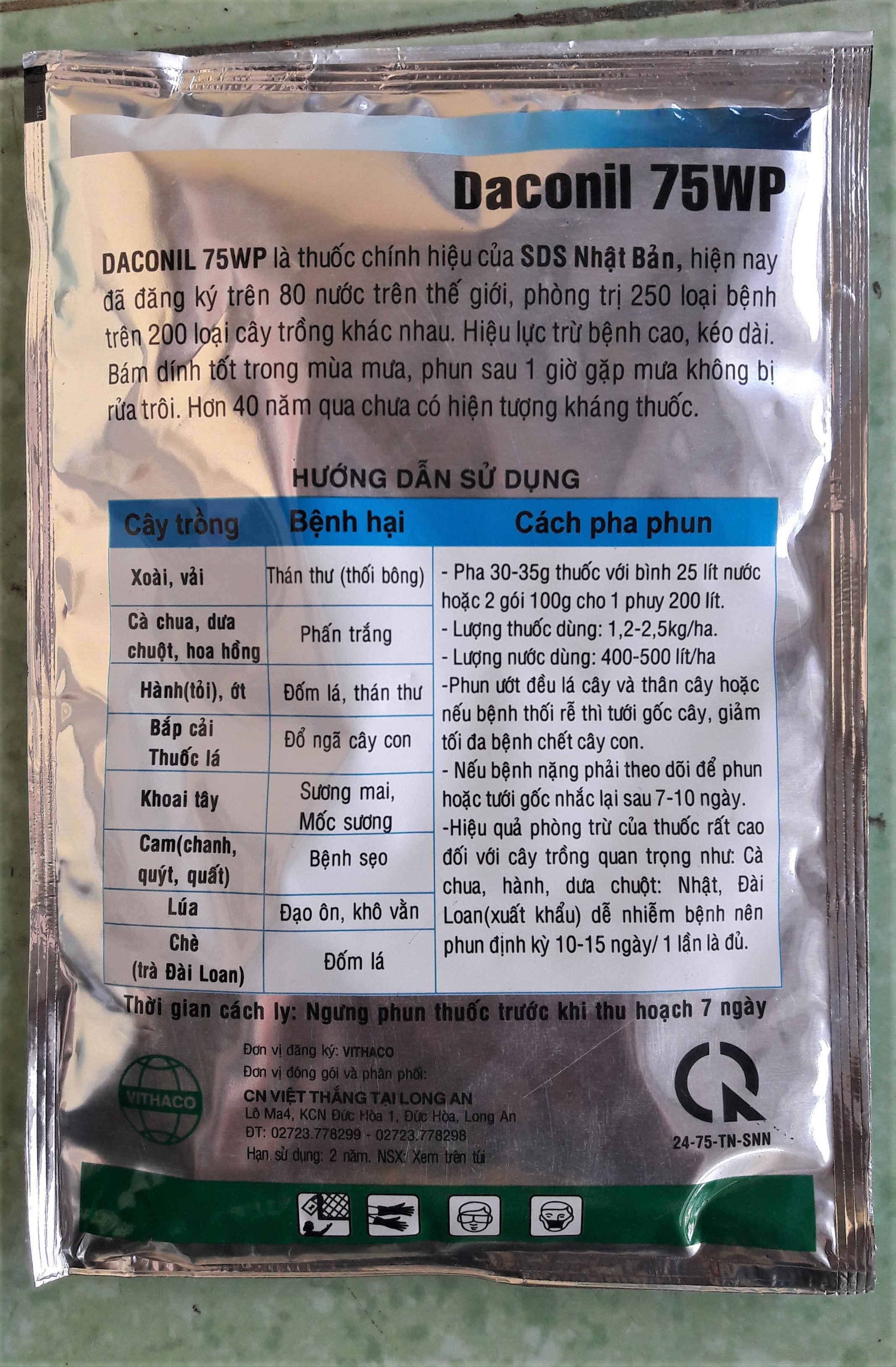 Thuốc trừ bệnh Daconil 75WP 100g