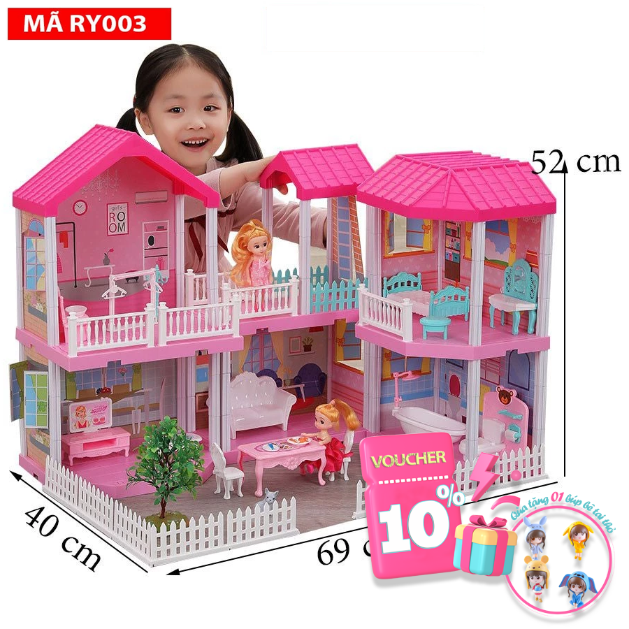 Qucks 4 claws big size dolls house model for babies play Barbie toy plastic safe material for babies hygiene standard
