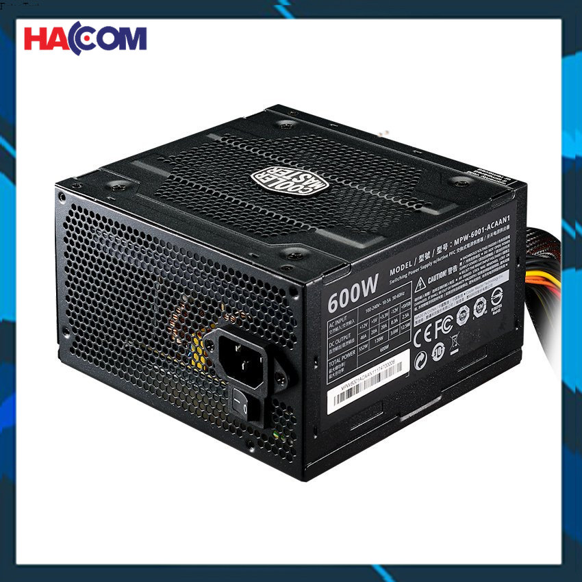 Nguồn máy tính cooler master elite v3 230v pc600 600w công nghệ active pfc
