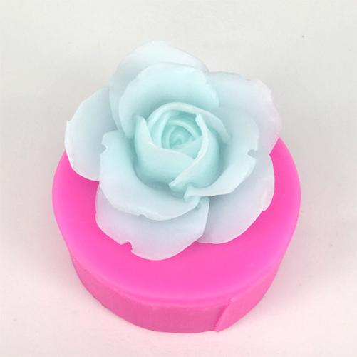 Khuôn silicon 4d hoa hồng cánh mỏng đại MS93