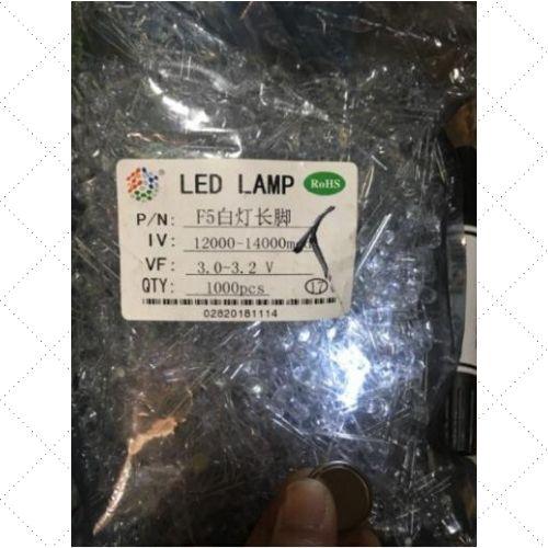 Led 5 Ly Màu Trắng (1000con/túi)