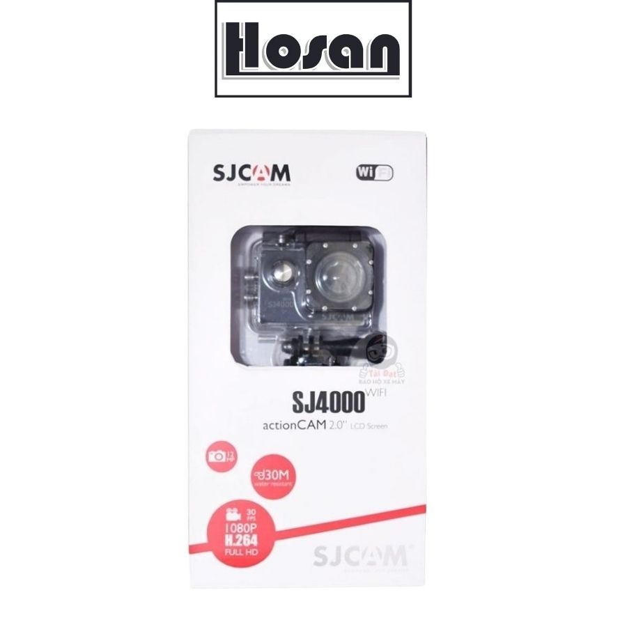 Camera hành trình SJCAM SJ4000 Wifi - Camera thể thao độ phân giải 2K@30FPS, quay liên tục 90 phút