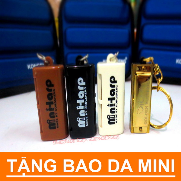 Kèn harmonica mini 5 lỗ KongSheng (Đen)