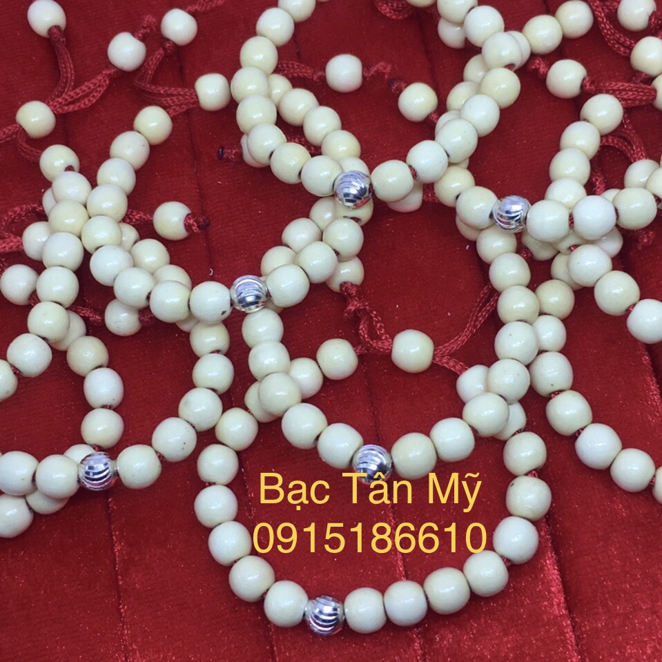Vòng dâu trẻ em mix hạt bạc
