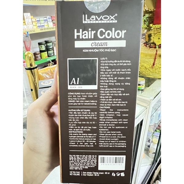 Nhuộm Đen Phủ Bạc Lavox A1