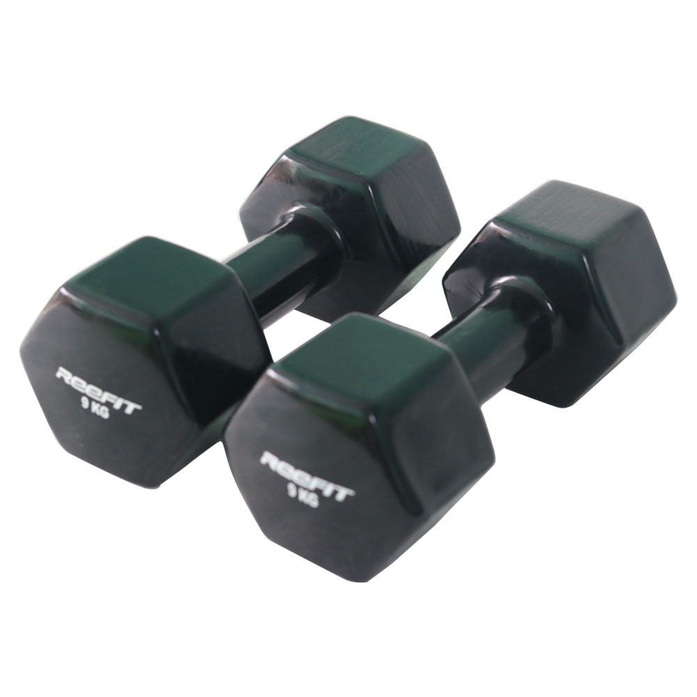 Bộ 2 tạ tay cao su 9kg Reefit (2 tạ 9kg, tổng 18kg)