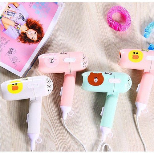 Máy sấy tóc mini hình thú gấp gọn tiện lợi