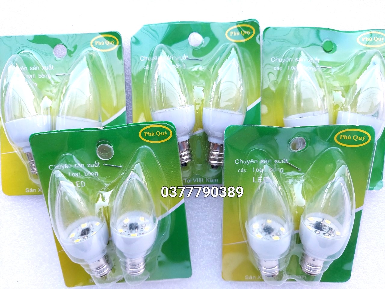 combo 10 bóng ớt led trắng