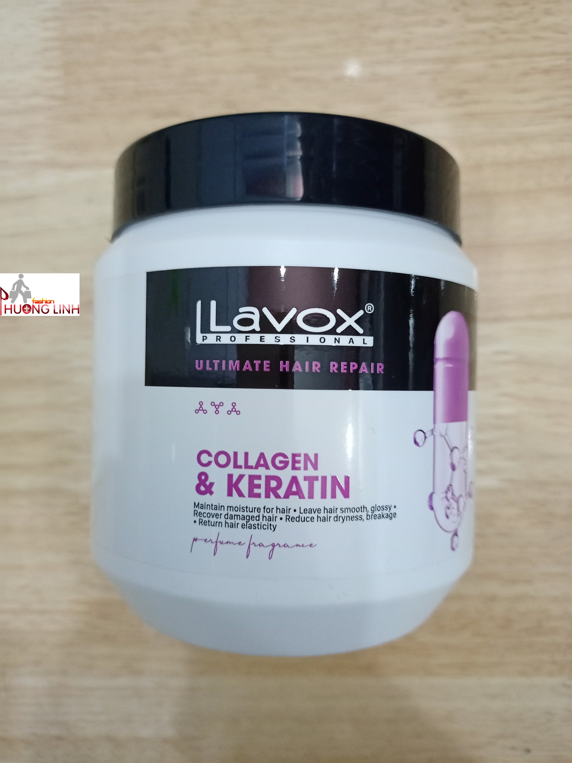 [HCM]Hấp / xã dầu phục hồi tóc collagen và keratin Lavox 500ml
