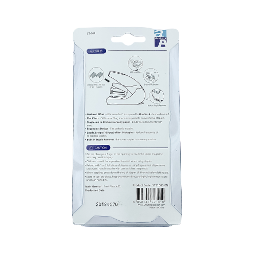 Double A Dập Ghim Thông Minh Số 10 (1 Dập Ghim Thông Minh Số 10 + 1 Đinh Ghim Số 10)