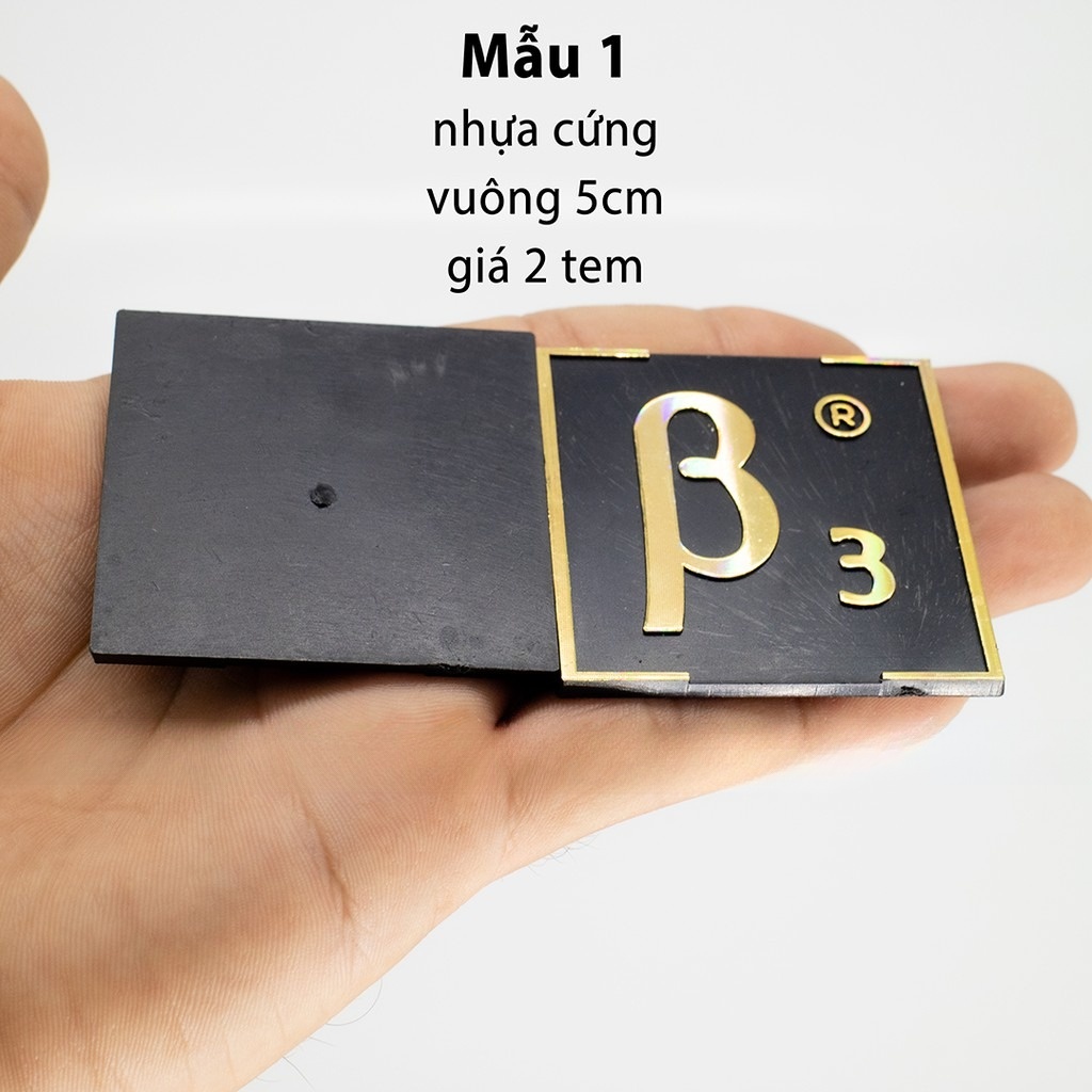 Tem loa B3 vuông 5cm các loại, giá 1 cặp