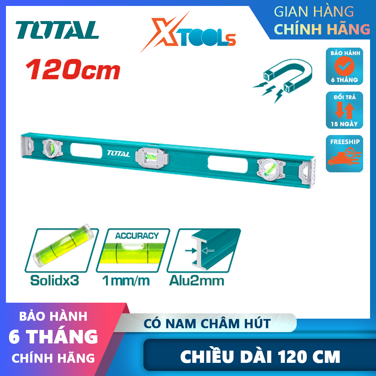 Total tmt212026 120cm hydraulic ruler