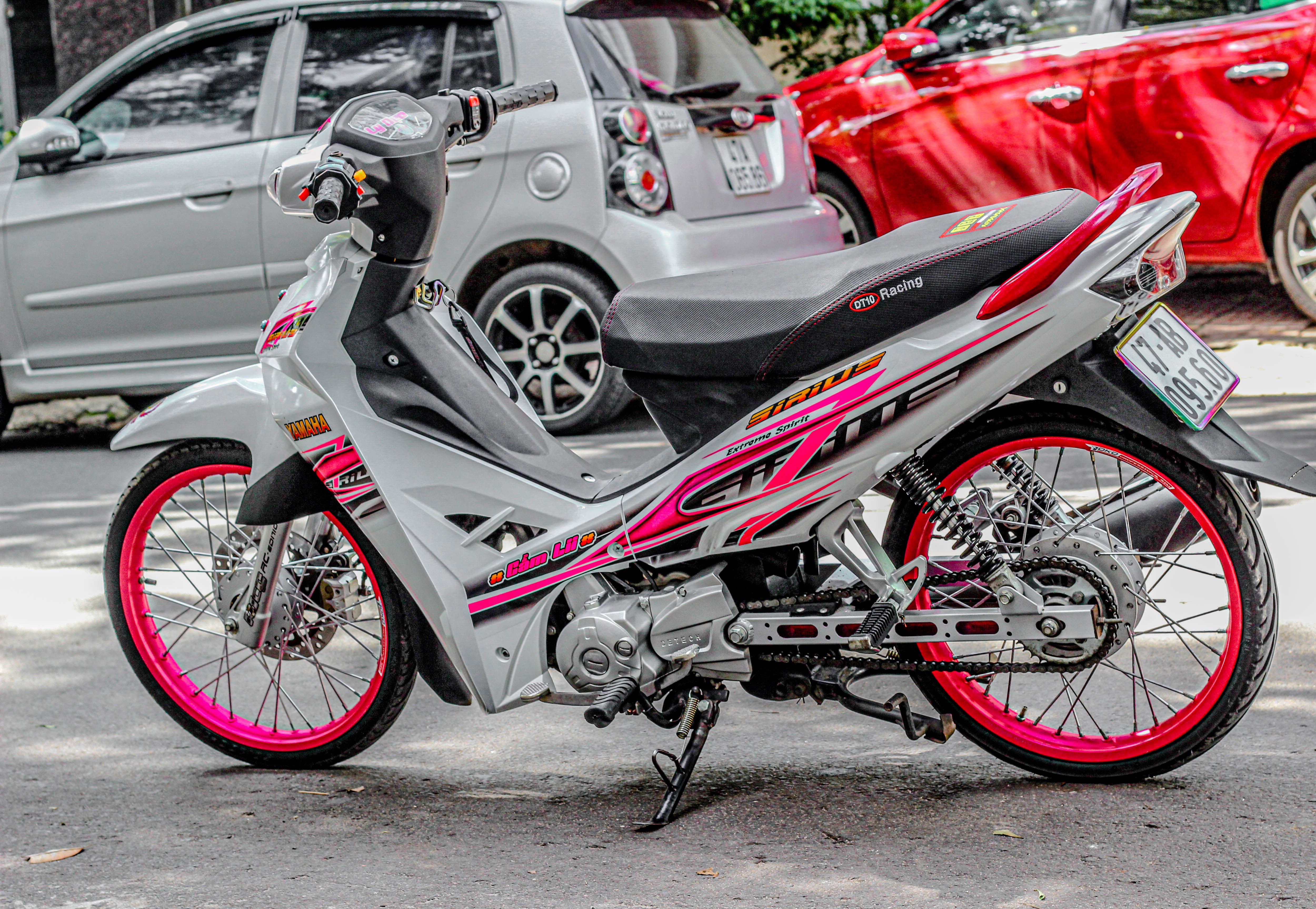 Tem Sirius trắng Phối Hồng Mẫu Lửa ẩn  ( Tem in thương Mẫu gốc Rice decal )