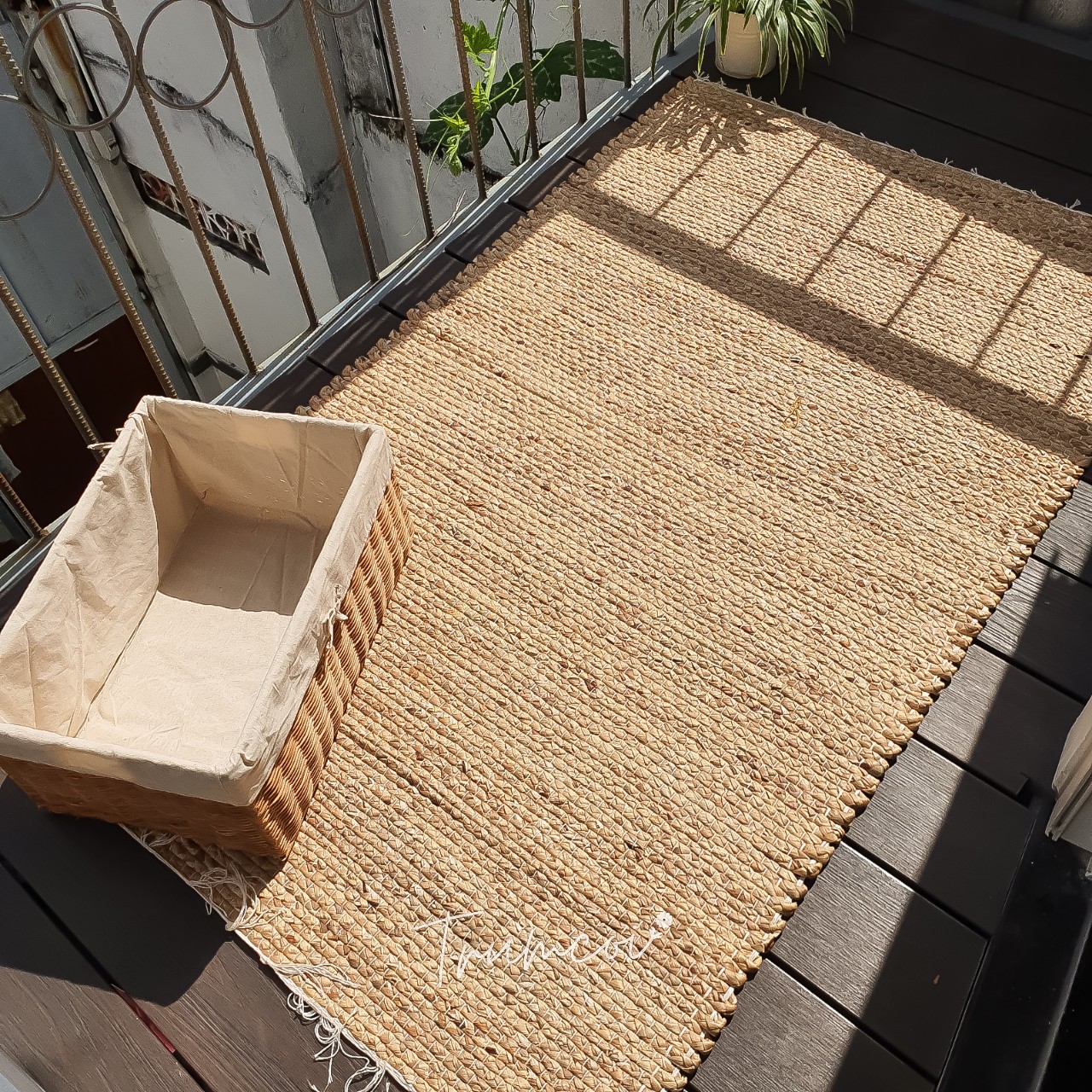 Thảm cói lót sàn chữ nhật bigsize (hàng đẹp)