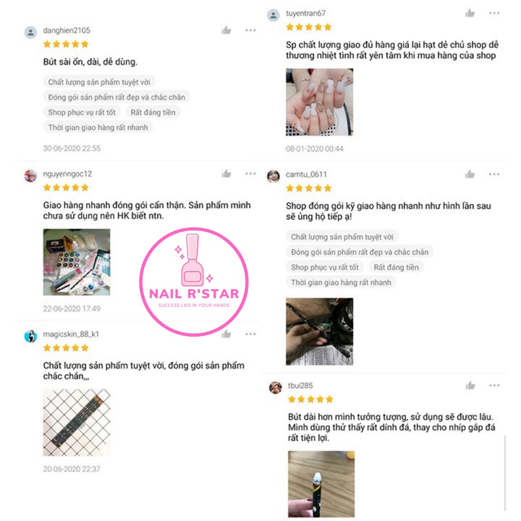 Bút chấm đá nail chuyên dụng cho dân làm móng NAIL R’STAR
