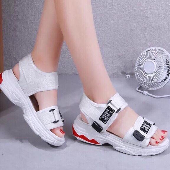 SANDAL NỮ ĐẾ BÁNH MỲ  ( TRẮNG)