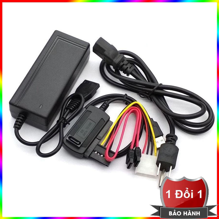 Bộ chuyển đổi cáp USB 2.0 sang IDE SATA (Đen) + Quà tặng hấp dẫn