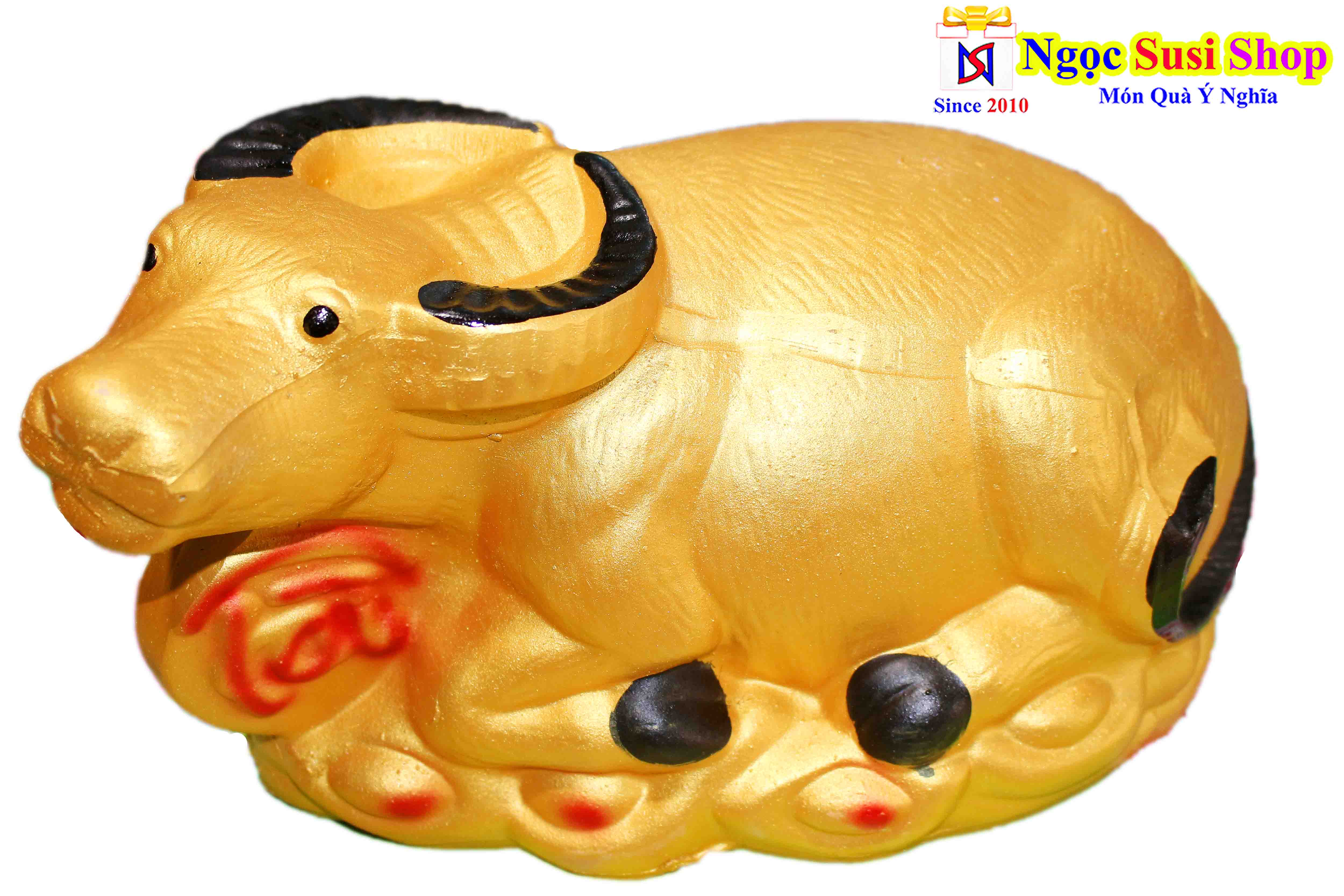 [SIÊU HIẾM] HEO ĐẤT TIẾT KIỆM CON TRÂU VÀNG TÀI LỘC LỚN [ MẪU MỚI]
