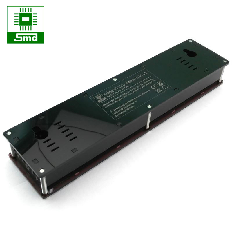 Đồng hồ led Matrix 8x40 V2 - Xanh dương