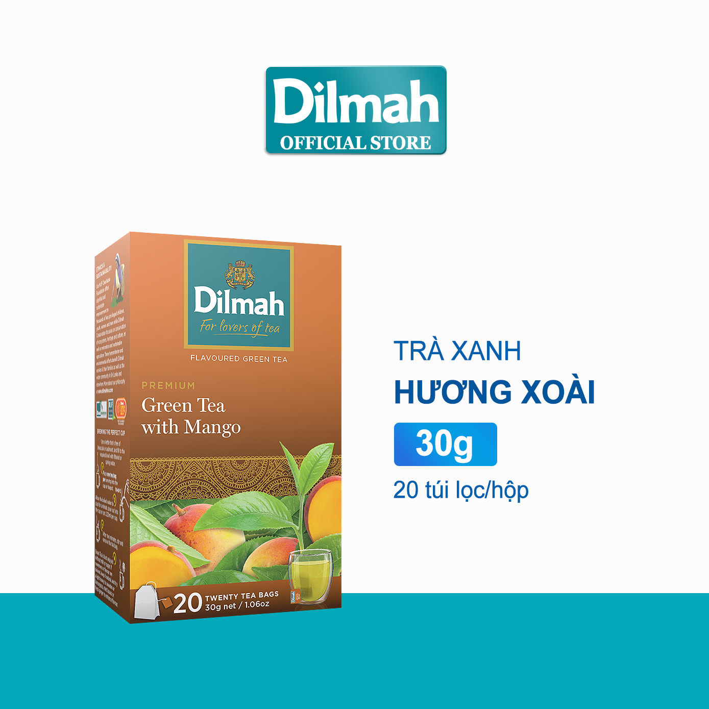 Trà Dilmah hương xoài 30g