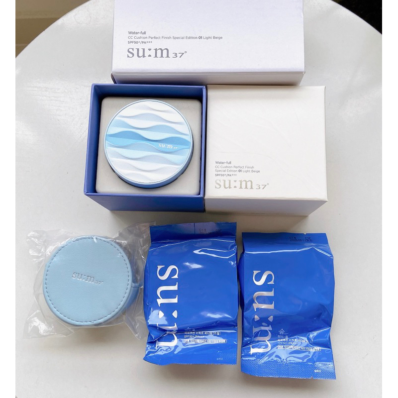 Phấn nước Su:m SUM37 Water Full CC Cushion Pefrect Finish Special Set SPF 50PA+++