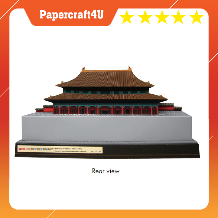 Mô hình giấy 3D kiến trúc Tử Cấm Thành