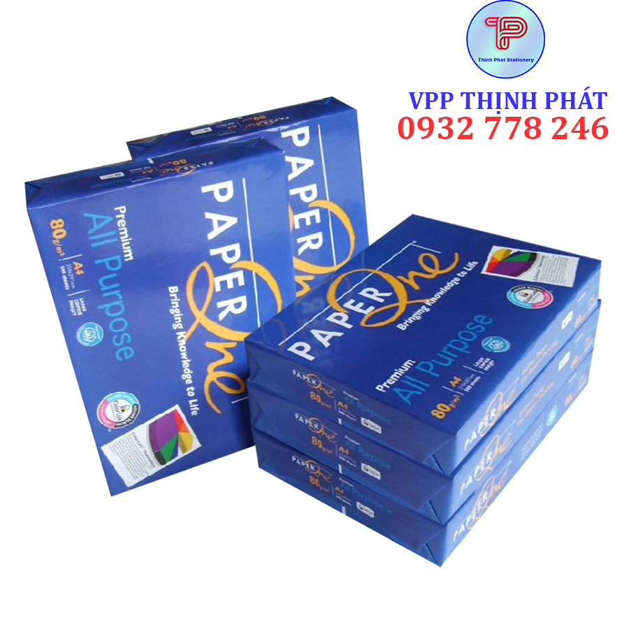 [1 THÙNG 5 REAM] Giấy A4 PAPER ONE định lượng 80gsm