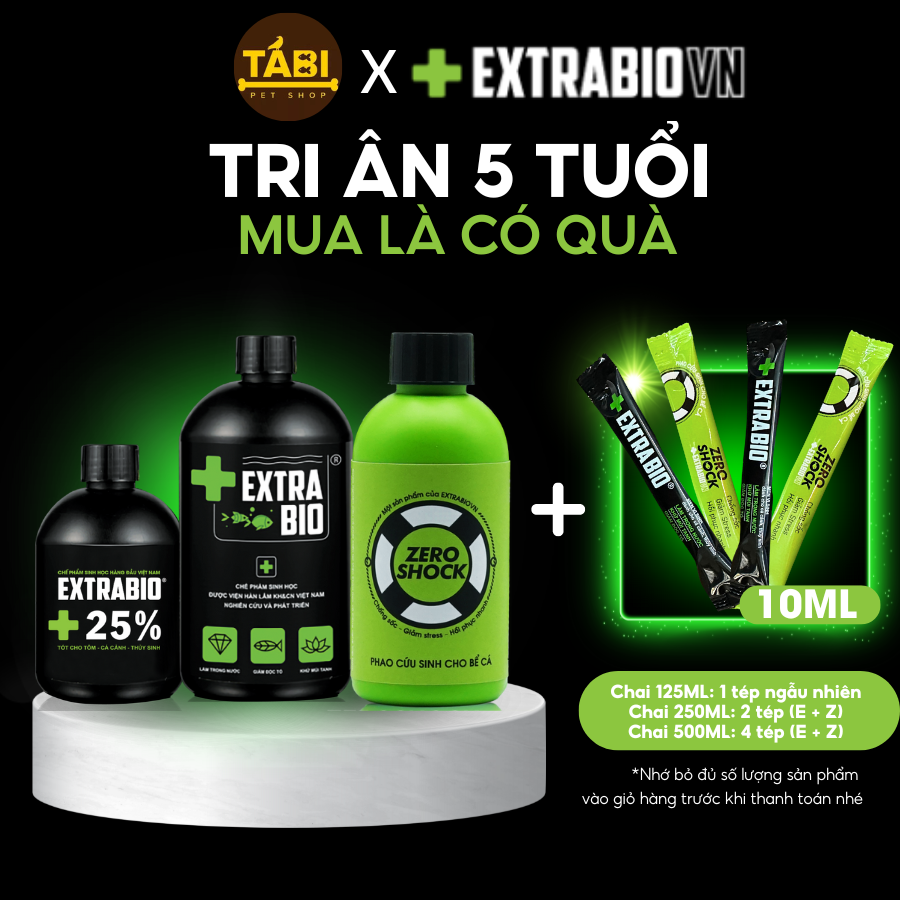 [KÈM QUÀ] 250ML Men Vi Sinh Hồ Cá Extra Bio (Dạng Nước) Cao Cấp Cho Hồ Cá Cảnh Thuỷ Sinh.